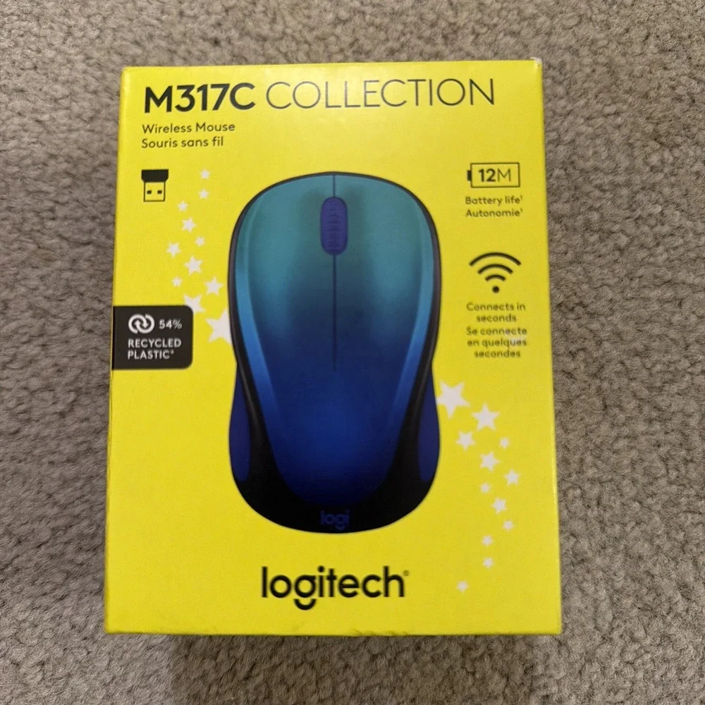 Logitech M317C Limited Edition Bluetooth Mouse in Blue Aurora